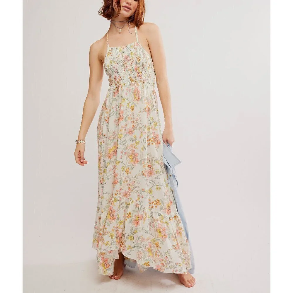 FREE PEOPLE Heat Wave Printed Maxi / Floral Combo - Picture 4 of 9